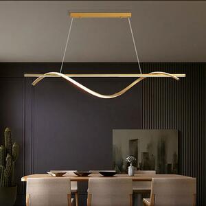 Φωτιστικό Οροφής Δίφωτο LED 3 CCT Homelighting Ondas Gold 77-50451