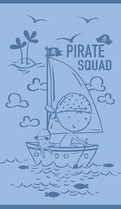 Παιδική Πετσέτα Θαλάσσης (70x120) Melinen Pirate Squad Blue