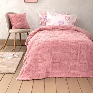 Κουβέρτα Fleece Μονή (160x220) Nima Amoria Pink