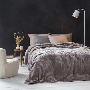 Κουβέρτα Βελουτέ Ημίδιπλη (180x220) Nima Coperta Cigar Beige