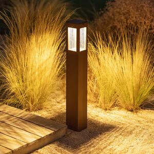 Les Jardins LED ηλιακό φως μονοπάτι Tradition αισθητήρα Corten 90cm, ρυθμιζόμενος, Καφέ / Σκουριάς, Μέταλλο, σύγχρονο, Ηλιακά φώτα