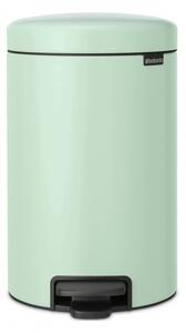 Κάδος απορριμμάτων με πεντάλ Brabantia NewIcon 1008843, 12 L, Ομαλό κλείσιμο, Αντιολισθητική βάση, Ανοιχτό πράσινο