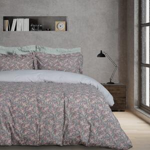 Σετ Παπλωματοθήκη Polycotton Μονή 160x240εκ. Casual 5423 Κοραλί-Χακί Das Home