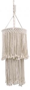 Macrame Κρεμαστό Φωτιστικό Οροφής ZAMBIA Φ30 E27 Μπεζ 36208 Globostar 36208 Μπεζ