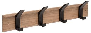 Κρεμάστρα Τοίχου 4 Θέσεων (45x6.5x10) F-V Ziny Wood/Black 209386A