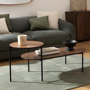 Τραπέζι Σαλονιού (118x43.2x48) A-S Kemi Walnut 197757A