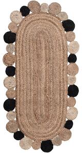 Χαλί Διαδρόμου (60x130) Silk Fashion 1734 Black