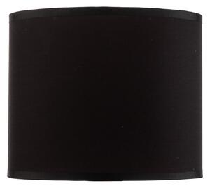 Luminex Αμπαζούρ Soho, μαύρο/χρυσό, ύφασμα, Ø 18 cm, Μαύρο, Ύφασμα / Κλωστοϋφαντουργία