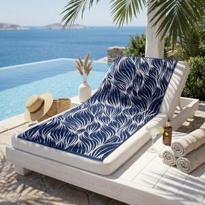 Πετσέτα Θαλάσσης (80x160) Easy Home Velour Waves Blue