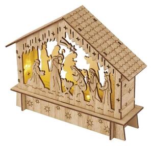 Χριστουγεννιάτικο διακοσμητικό LED 6xLED/2xAA nativity scene