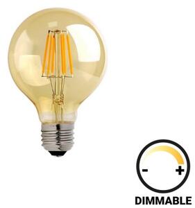 Λαμπτήρας LED G80 Bulb pakoworld dimmable 8W E27 amber