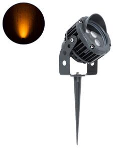 GloboStar® TREELIGHT-VINA 90356 Σποτ Φωτισμού με Αντιθαμβωτική Γρίλια Ειδικό για Φυτά - Δέντρα με Βάση Κήπου / Καρφωτό LED 6W 510lm 10° DC 24V Αδιάβροχο IP65 L13 x W9.5 x H9.5cm Αρχιτεκτονικό Πορτοκαλί 2200K - Γκρι Ανθρακί - 3 Years Warranty