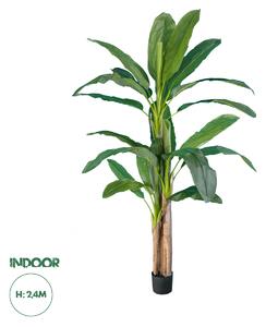 GloboStar® Artificial Garden BANANA TREE 20018 - Τεχνητό Διακοσμητικό Φυτό Μπανανιά - Μπανανόδεντρο Υ240cm