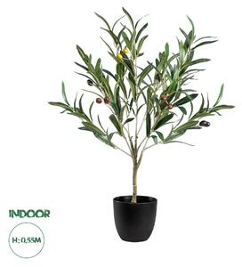 GloboStar® Artificial Garden OLIVE TREE 20051 Τεχνητό Διακοσμητικό Φυτό Ελιά Υ55cm