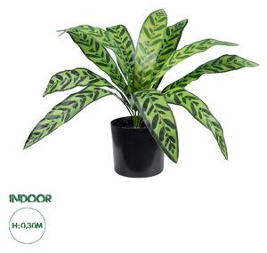 GloboStar® Artificial Garden TARO 20082 Τεχνητό Διακοσμητικό Φυτό Κολοκασία Υ30cm