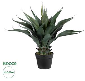 GloboStar® Artificial Garden SISAL AGAVE 20080 Τεχνητό Διακοσμητικό Φυτό Αγαύη Υ60cm