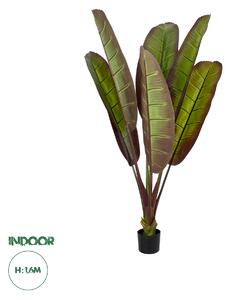 GloboStar® Artificial Garden BLOODY BANANA TREE 20117 - Τεχνητό Διακοσμητικό Φυτό Αιματόφυλλη Μπανανιά - Μπανανόδεντρο Υ160cm