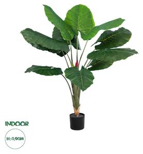 GloboStar® Artificial Garden TARO 20216 Τεχνητό Διακοσμητικό Φυτό Κολοκασία Υ140cm