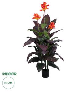 GloboStar® Artificial Garden CANNA INDICA 20209 Τεχνητό Διακοσμητικό Φυτό Ινδική Κάννα Υ160cm