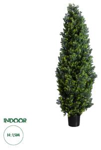 GloboStar® Artificial Garden CYPRESSUS LEYLANDII 20155 Τεχνητό Διακοσμητικό Φυτό Κυπαρίσσι Λέιλαντ Υ150cm