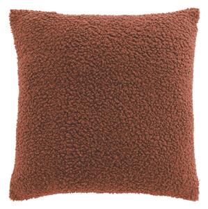 Διακοσμητική Μαξιλαροθήκη Μπουκλέ (40x40) L-C Woolen Terracotta 1612920