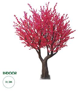 GloboStar® Artificial Garden PEACH BLOSSOM TREE 20168 Τεχνητό Διακοσμητικό Δέντρο Ανθισμένη Ροδακινιά Υ300cm