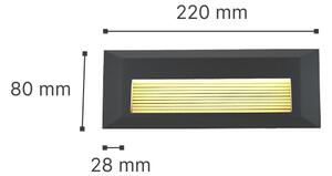 It-Lighting Mono LED 3W 3CCT Outdoor Wall Lamp Anthracite D:22cmx2.8cm (80201740)