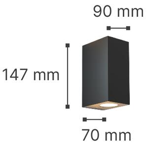 It-Lighting Havasu 2xGU10 Outdoor Up-Down Wall Lamp Anthracite D:14.7cmx9cm (80200344)