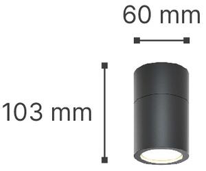 It-Lighting Chelan 1xGU10 Outdoor Ceiling Down Light Grey D:10.3cmx6cm (80300134)