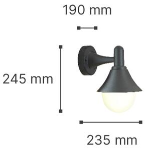 It-Lighting Rabun 1xE27 Outdoor Wall Lamp White D:24.5cmx23.5cm (80202524)