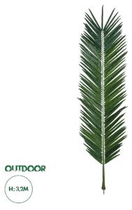 GloboStar® Artificial Garden ARECA PALM LEAF 20183 - Τεχνητό Διακοσμητικό Φύλο Φοινικόδεντρου Αρέκα Π95 x Υ320cm