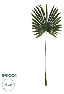 GloboStar® Artificial Garden SERENOA PALM LEAF 20173 Τεχνητό Διακοσμητικό Φύλο Φοινικόδεντρου Σερενόα Βεντάλια Π47 x Υ120cm