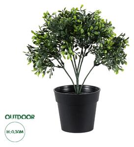 GloboStar® Artificial Garden BUXUS 20387 Τεχνητό Διακοσμητικό Φυτό Πυξός Υ30cm