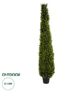 GloboStar® Artificial Garden CYPRESSUS SEMPERVIRENS 20396 Τεχνητό Διακοσμητικό Φυτό Μεσογειακό Κυπαρίσσι Υ180cm