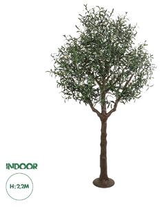 GloboStar® Artificial Garden OLIVE TREE 20425 Τεχνητό Διακοσμητικό Δέντρο Ελιά Υ220cm