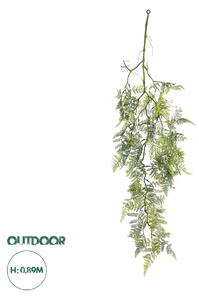 Artificial Garden FERN HANGING BRANCH 20413 Τεχνητό Διακοσμητικό Κρεμαστό Φυτό Φτέρη Υ89cm