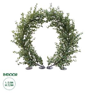 GloboStar® Artificial Garden EYCALYPTUS CINEREA ARCH 20434 Τεχνητή Διακοσμητική Αψίδα Ευκάλυπτου Μ250cm x Υ250cm