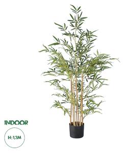 GloboStar® Artificial Garden BAMBOO 20034 Τεχνητό Διακοσμητικό Φυτό Μπαμπού Υ130cm