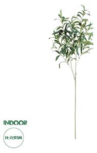 GloboStar® Artificial Garden OLIVE TREE BRANCH 20233 Τεχνητό Διακοσμητικό Κλαδί Ελιάς Π30 x Υ95cm