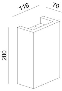 ^ΓΥΨΙΝΟ ΕΠΙΤΟΙΧΟ Φ/Σ 1XG9 BLOCK 11,6x7x20CM