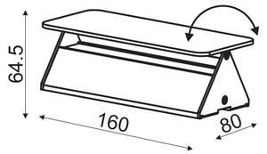 ΕΠΙΤΟΙΧΟ Φ/Σ LED 5W 3000K ΑΛΟΥΜΙΝΙΟ ΓΚΡΙ 16X8X5,5CM PYRAMID