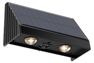 InLight Seneca-LED 2x0,5W 3000K Solar Outdoor Light in Black Color (80204711S)