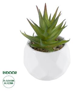 GloboStar® Artificial Garden SUCCULENT ALOE 20982 Διακοσμητικό Φυτό Παχύφυτο Αλόη Υ11cm