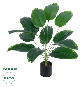 GloboStar® Artificial Garden BANANA PLANT 20927 - Διακοσμητικό Φυτό Μπανανιά Φ70 x Υ55cm