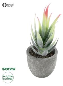 Artificial Garden SUCCULENT ALOE 21009 Διακοσμητικό Φυτό Παχύφυτο Αλόη Υ14cm