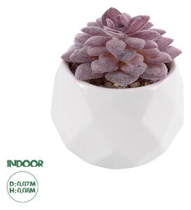 GloboStar® Artificial Garden SUCCULENT SEDEVERIA 21005 Διακοσμητικό Φυτό Παχύφυτο Σεντεβέρια Υ8cm