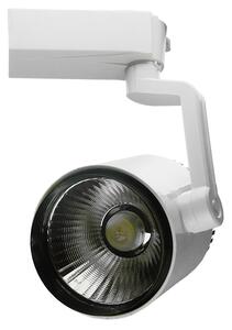 GloboStar S-40044 Διφασικό Bridgelux COB LED Φωτιστικό Σποτ Ράγας 30W 230V 3600lm 24° Ψυχρό Λευκό 6000k