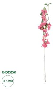 GloboStar® Artificial Garden BOUGANVILLEA BRANCH 20653 Τεχνητό Διακοσμητικό Κλαδί Βουκαμβίλιας Y79cm