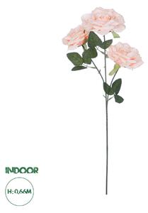 GloboStar® Artificial Garden PALE PINK CLIMBING ROSE BRANCH 21195 Τεχνητό Διακοσμητικό Κλαδί Τριαντάφυλλο απαλό Ροζ Y66cm