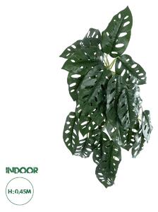 GloboStar® Artificial Garden MONSTERA HANGING PLANT 20608 - Τεχνητό Διακοσμητικό Κρεμαστό Φυτό Μονστέρα Υ45cm